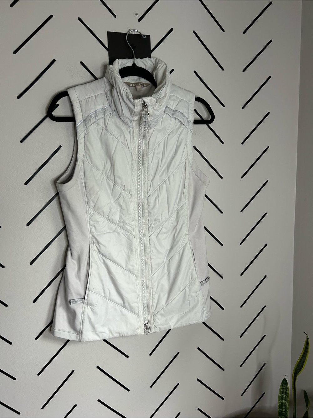 Athleta Rock Ridge chevron-quilted vest